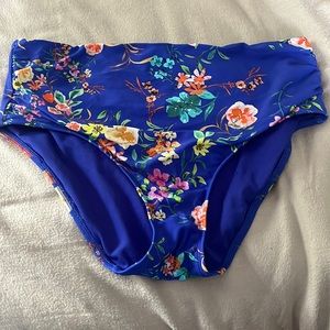 Panache Swim Blue Floral Bottom Large